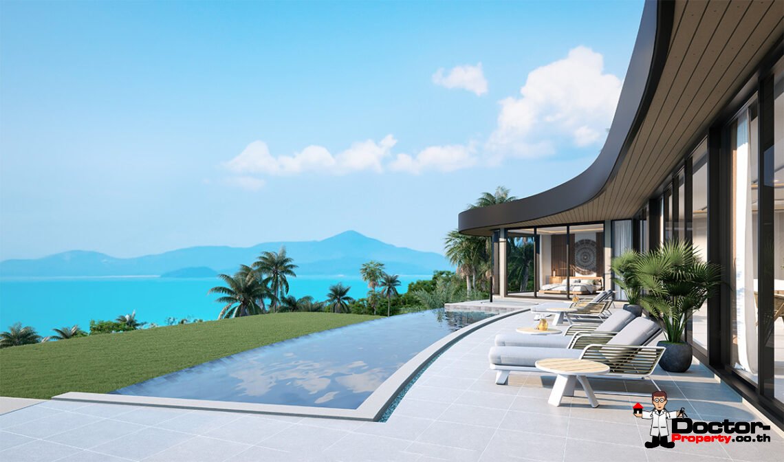 Luxury 4 Bedroom Sea View Villa in Bang Por, Koh Samui – For Sale